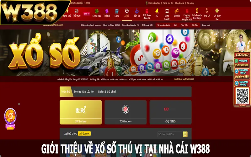 Giới thiệu về xổ số thú vị tại nhà cái W388
