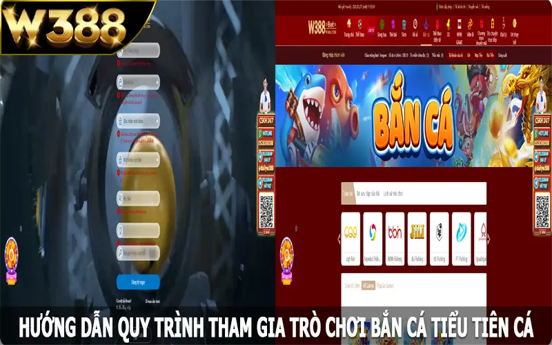 Hướng dẫn quy trình tham gia trò chơi bắn cá tiểu tiên cá